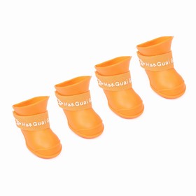 Сапоги резиновые 'Вездеход', набор 4 шт., р-р М (подошва 5 Х 4 см), оранжевые