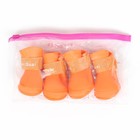 Сапоги резиновые для животных «Вездеход», набор 4 шт., р-р М (подошва 5×4 см), оранжевые - Фото 5