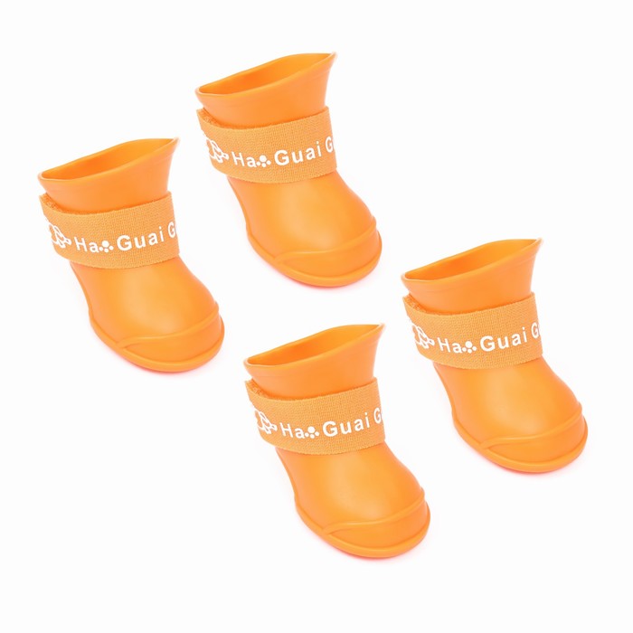 Сапоги резиновые "Вездеход", набор 4 шт., р-р М (подошва 5 Х 4 см), оранжевые