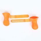 Сапоги резиновые "Вездеход", набор 4 шт., р-р L (подошва 5.7 Х 4.5 см), оранжевые - фото 8516299