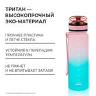 Бутылка спортивная для воды ONLYTOP Fitness Gradien, 500 мл, цвет розово-бирюзовый - фото 8556527