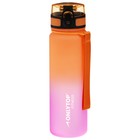 Бутылка спортивная для воды ONLYTOP Fitness Gradien, 500 мл, цвет розово-оранжевый - фото 8556541