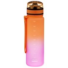 Бутылка спортивная для воды ONLYTOP Fitness Gradien, 500 мл, цвет розово-оранжевый - Фото 6