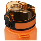 Бутылка спортивная для воды ONLYTOP Fitness Gradien, 500 мл, цвет розово-оранжевый - Фото 8