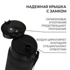 Бутылка спортивная для воды ONLYTOP, 1000 мл, цвет чёрный - Фото 4