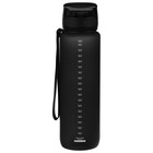 Бутылка спортивная для воды ONLYTOP, 1000 мл, цвет чёрный - фото 8556564