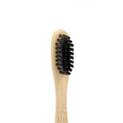 Зубная щетка бамбуковая жесткая в коробке, черная - Фото 2