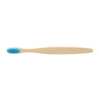 Зубная щетка бамбуковая жесткая в коробке, синяя - Фото 4