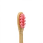 Зубная щетка бамбуковая мягкая, в коробке, розовая - Фото 2