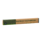 Зубная щетка бамбуковая средняя, 5 штук, микс цветов - Фото 25