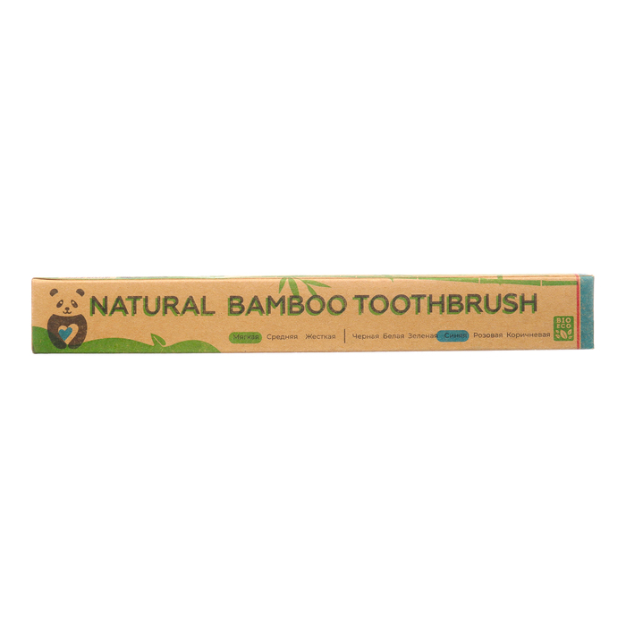 Зубная щетка бамбуковая мягкая, 10 штук, микс цветов
