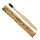 Зубная щетка бамбуковая средняя 10 штук, микс цветов - Фото 2