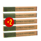 Зубная щетка бамбуковая средняя 10 штук, микс цветов - Фото 5