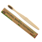 Зубная щетка бамбуковая жесткая, 10 штук, микс цветов - Фото 2