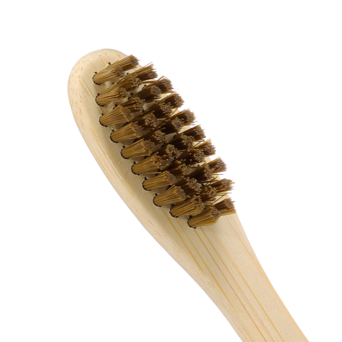 Зубная щетка бамбуковая жесткая, 10 штук, микс цветов
