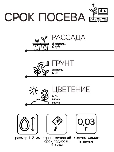 Семена Обриета «Смесь гибридная», 0.03 г, «Семена Алтая»