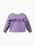 Свитшот для девочки MINAKU: Casual Collection KIDS, сиреневый, размер 36 (134-140 см) 10108174