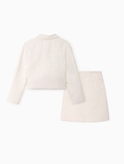 Комплект для девочки (жакет и юбка) MINAKU: PartyDress, белый, рост 140 см - Фото 16