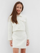 Комплект для девочки (жакет и юбка) MINAKU: PartyDress, белый, рост 140 см - Фото 6