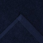 Полотенце махровое "Этель" 30*60 см, цв. тёмно-синий, 100% хлопок, 340 г/м2 - фото 25302213