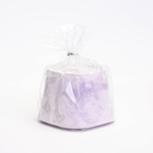 Свеча "Трапеция" в подсвечнике из гипса гладкая, 8х6см, мрамор с фиолетовыми полосками - Фото 4