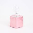 Свеча "Квадрат. Мрамор" в подсвечнике из гипса малый,5х4,5 см,розовый - Фото 4