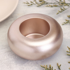 Подсвечник "Полноторие. Мрамор" из гипса большой, 11х5см,шампань 10059915