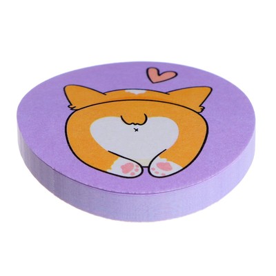 Блок с липким краем фигурный 45*45 deVENTE. 100% Cute 50л 80г/м, микс*5 видов банка 2010121