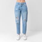 Джинсы женские мом MIST: Denim, размер (32) 50, голубые - Фото 6