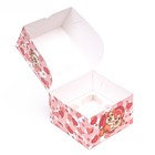 Упаковка на 4 капкейка с окном, розовая "Корги", 16 х 16 х 10 см - Фото 4