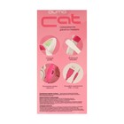 Наушники Qumo Game Cat White, игровые, микрофон, USB+3.5 мм, 2м, бело/розовые - фото 8927131