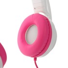 Наушники Qumo Game Cat White, игровые, микрофон, USB+3.5 мм, 2м, бело/розовые - Фото 6