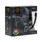 Наушники Qumo HALO, игровые, микрофон, 2х3.5+USB, 2м, подсветка, чёрные - Фото 11