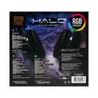 Наушники Qumo HALO, игровые, микрофон, 2х3.5+USB, 2м, подсветка, чёрные - фото 8927168