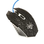 Мышь Qumo BlackOut M03, игровая, проводная, 6 кнопок, подсветка, 3200 dpi, USB, чёрная - фото 9182747