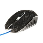 Мышь Qumo BlackOut M03, игровая, проводная, 6 кнопок, подсветка, 3200 dpi, USB, чёрная - фото 9182748