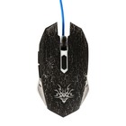 Мышь Qumo BlackOut M03, игровая, проводная, 6 кнопок, подсветка, 3200 dpi, USB, чёрная - фото 9182749
