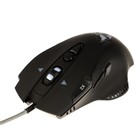 Мышь Qumo Devastator M12, игровая, проводная, 8 кнопок, подсветка, 3200 dpi, USB, чёрная - фото 9182759
