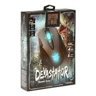 Мышь Qumo Devastator M12, игровая, проводная, 8 кнопок, подсветка, 3200 dpi, USB, чёрная - фото 9182763