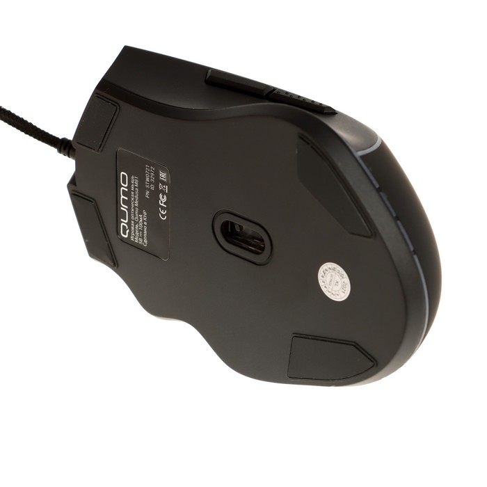 Мышь Qumo Medusa M81, игровая, проводная, 7 кнопок, подсветка, 3200 dpi, USB, чёрная - фото 51502690