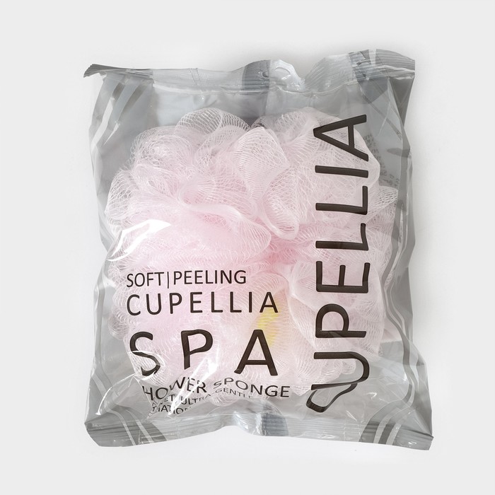 Мочалка - шар для тела CUPELLIA SPA, 50 гр, цвет розовый - фото 1909432930