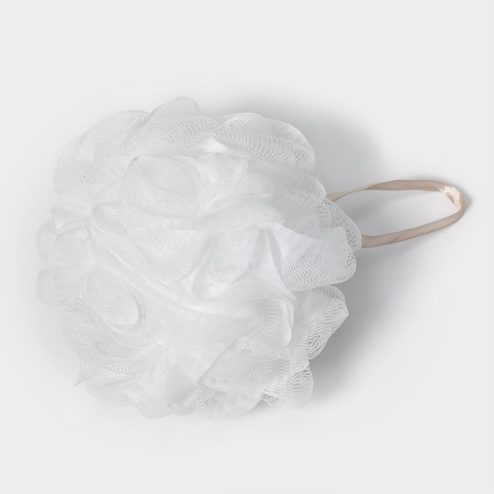 Мочалка - шар для тела CUPELLIA SPA, 50 гр, цвет белый - фото 1909432933