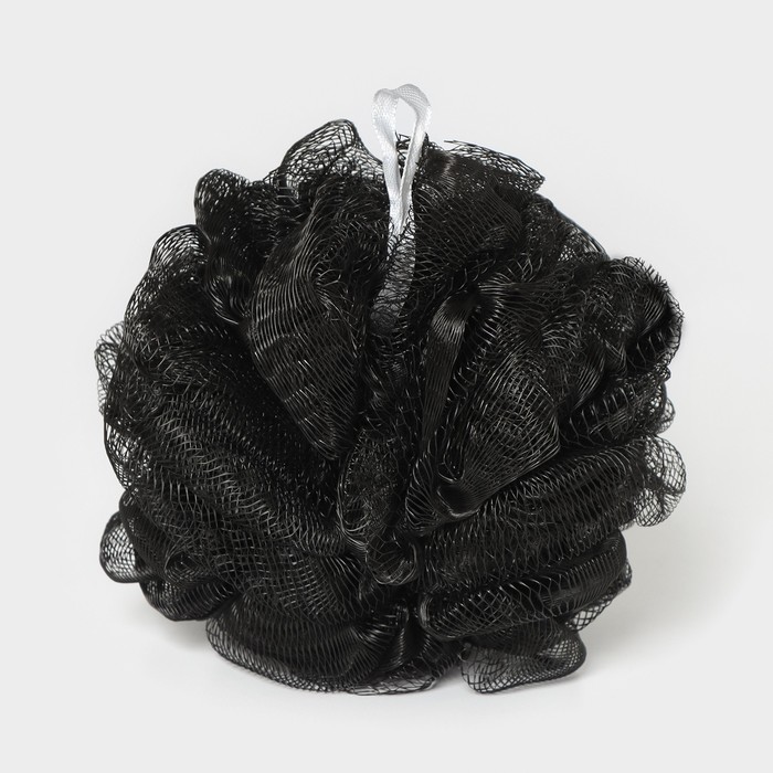 Мочалка - шар для тела CUPELLIA SPA, 50 гр, цвет чёрный - фото 1909432936