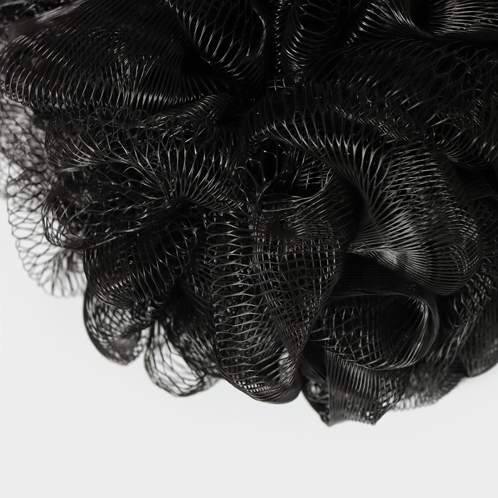 Мочалка - шар для тела CUPELLIA SPA, 50 гр, цвет чёрный - фото 1909432939