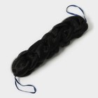 Мочалка - косичка для тела CUPELLIA SPA, 70 гр, цвет чёрный - фото 11795794