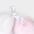 Мочалка - косичка для тела CUPELLIA SPA, 70 гр, цвет бело-розовый - Фото 4