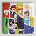 Тарелка одноразовая бумажная квадратная "Аниме", синий, 21 см 1 10167632