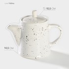 Чайник фарфоровый Veletta, 500 мл, d=10,5 см, h=14,5 см - фото 299289821