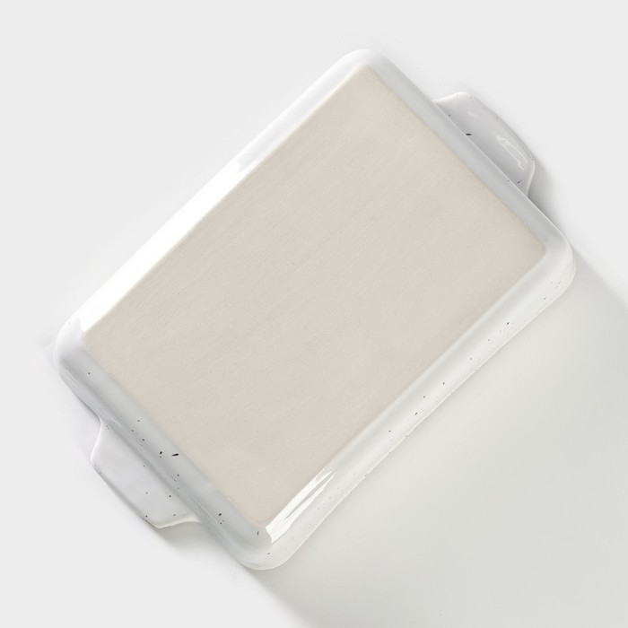 Форма для запекания фарфоровая Punto bianca, 1,25 л, 16×23×6 см - фото 1909433039