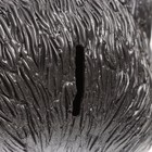 Копилка "Кот с цветком" черный, 18 см - фото 8711252